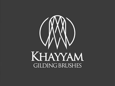 "Khayyam Gilding Brushes"Logo Design