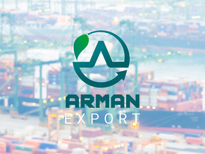 Arman Export Logo branding flat graphic icon illustration logo minimal typography