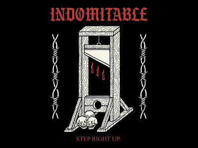 Indomitable Co. - Guillotine branding edgy illustration logo shirt design streetwear tattoo