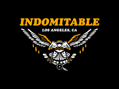 Indomitable Co. - Eagle branding eagle edgy illustration shirt design streetwear tattoo