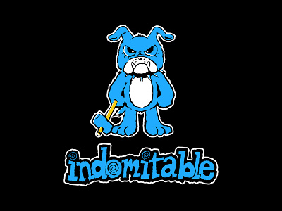 Indomitable Co. - Bulldog branding bulldog dog edgy illustration shirt design streetwear tattoo y2k