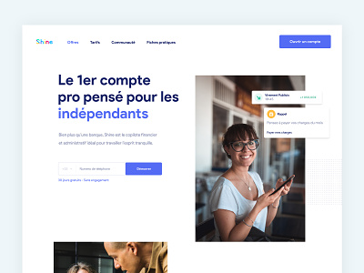 Shine - Landing Page clean minimal template clean minimal white conceptual design cooper cooper grid news blog about landing page one page onepage mobile ios android online platform platform ui ux shine app application