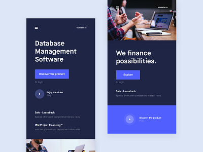 Database Management Software analytics chart app web design clean minimal template conceptual design cooper cooper grid news about blog landing page one page onepage mobile ios android online platform ui ux