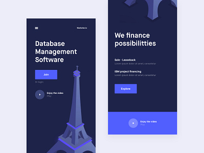 Database Management Software V2 analytics chart app web design banking app clean minimal template conceptual design cooper cooper grid news about blog landing page one page onepage mobile ios android online platform ui ux