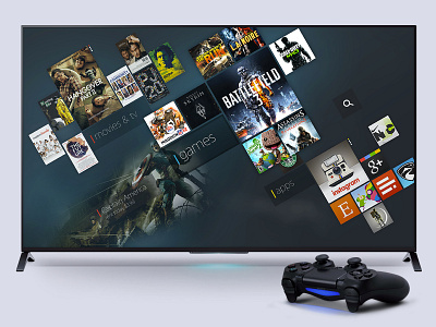 PlayStation 4 Console Store gaming gaming app ui ux