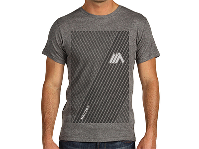 Maddox T-shirt clothing cycling diagonals greyscale screen print shirt