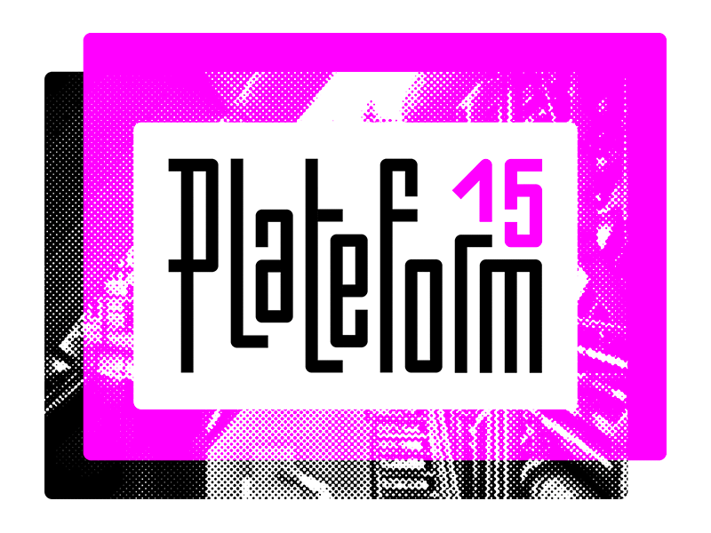 Plateform15 after affects animated black cultural culture illustrator industrial line logo magenta media photoshop plateform print print media rehabilited show white