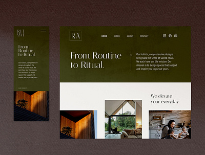 UX and UI Design for Ritual Architecture's New Website brand brand identity branding branding design design ui ui design uidesign uiux ux ux design uxdesign web web design webdesign website website design