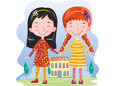 best friends children books digital painting illustration illustrations