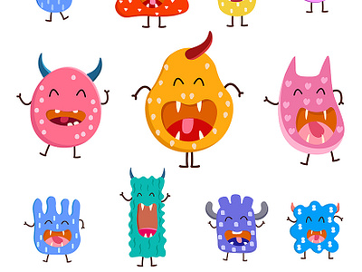 Monster cute monster vector