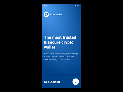 Redesigning the Trust Wallet App adobe xd app crypto figma ui userinterface ux wallet web