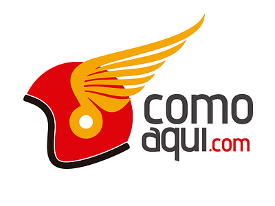 Comoaqui propuesta logotipo 1 brand design food helmet identity logo logodesign logodesigner logotipo logotype studio