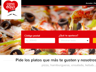 Comoaqui.com Site bootstrap clean design food grid home responsive web webdesign