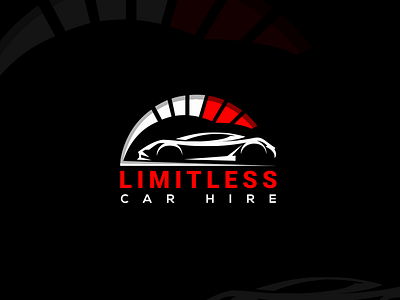 Limitless - Logo Design branding car illustration logo typography vector