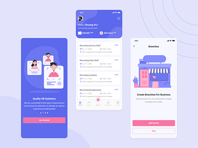 UI Concept | Job Dee On Demand Job Mobile App