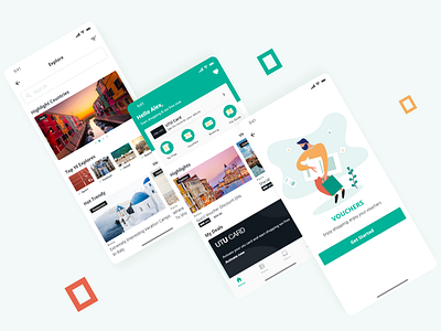 UI Concept | UTU Tax Refund Mobile App app design illustration ui ux