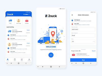 UI Concept | 2Luck Logistics Mobile App