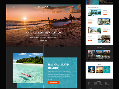 UI Concept | Habana Resort Microsite design retouch ui ux web