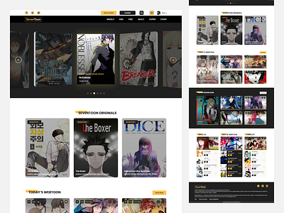 UI Concept | Manhwa/Manga Ecommerce Website