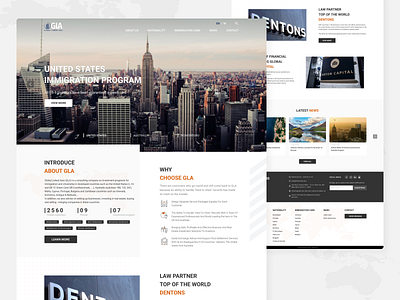 UI Concept | GLA Immigration service website