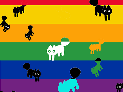 Pride Cats cats pride rainbow