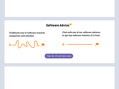 Visualizing the difference: traditional way vs. our way compare cta marketing simple design uxui visualization