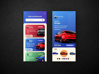 Daily UI Design 05 app automobile car design ui ux