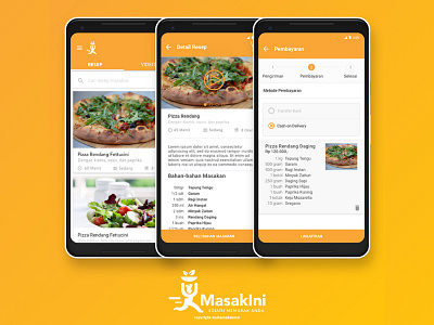"MasakIni" Project Mockup on Phone android design masakini mobile uiux