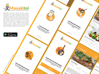 "MasakIni" Project Poster Screen Details android mobile screen design uiux