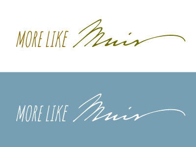 More Like Muir Logo Option branding logo typography