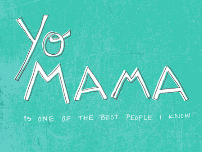 Yo mama. hand lettering nursery art typography