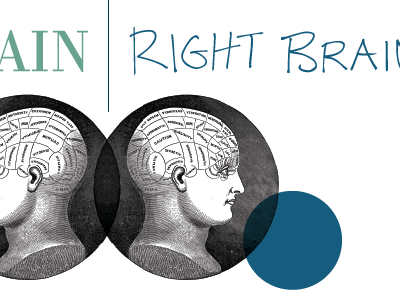Left Brain | Right Brain Logo blue braaainns branding green identity development logo