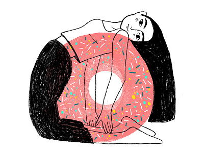 Donut Girl illustration