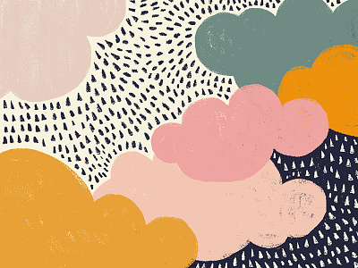 Clouds illustration sketch