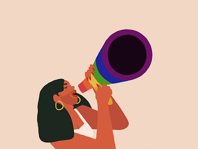 #Loud&Proud animation illustration lgbt rights are human rights