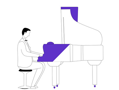 piano illustration music piano practice