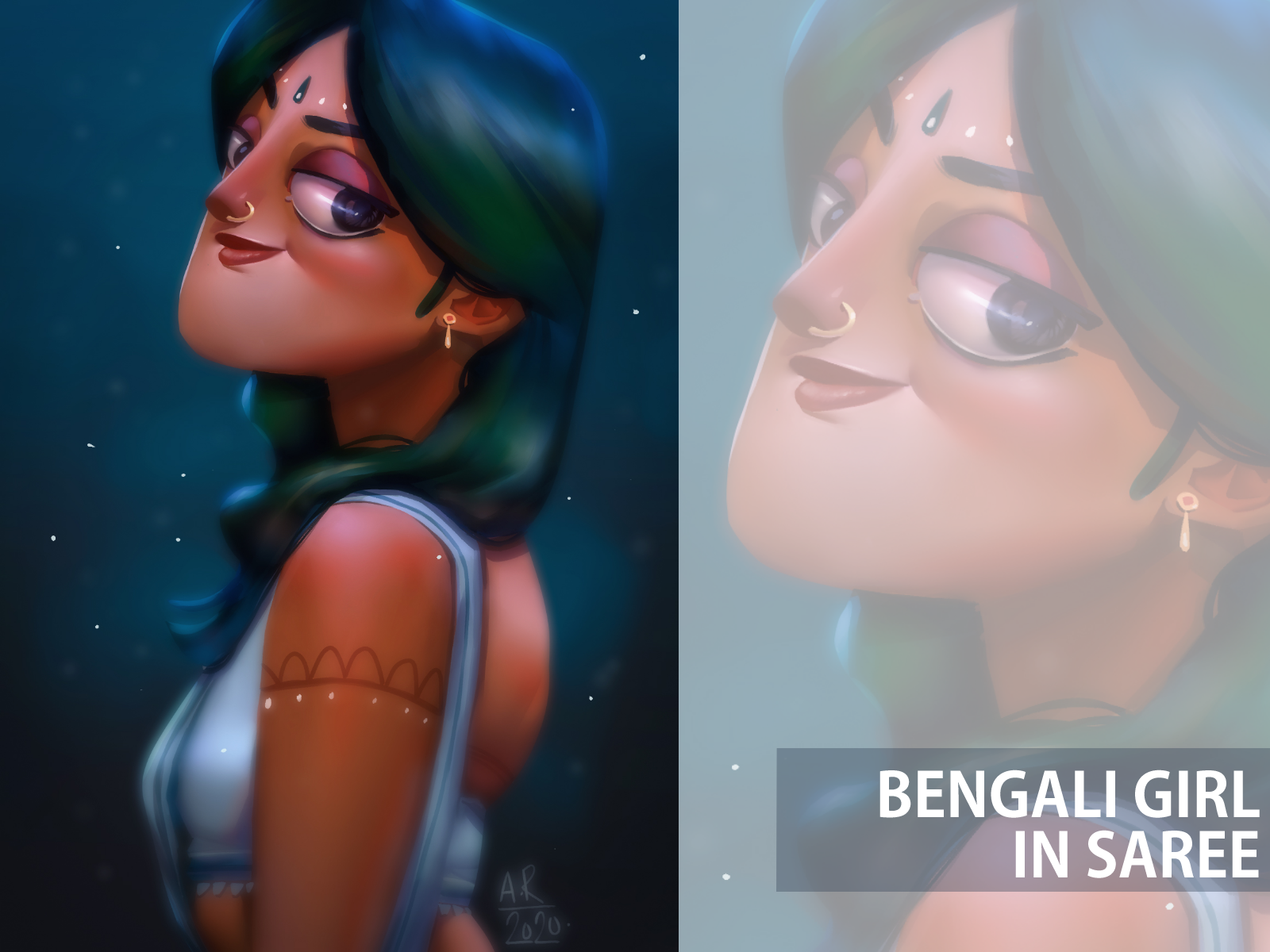 Beautiful Cute Bengali Girl Saree Stock Photo 1972115465 | Shutterstock