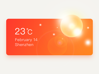 weather app design ui 插图