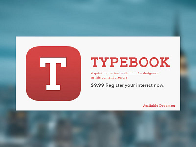 Typebook Branding app artists design designers fonts icon ios lettering typography