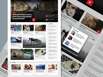 News Web Site Redesign / Web Site Design