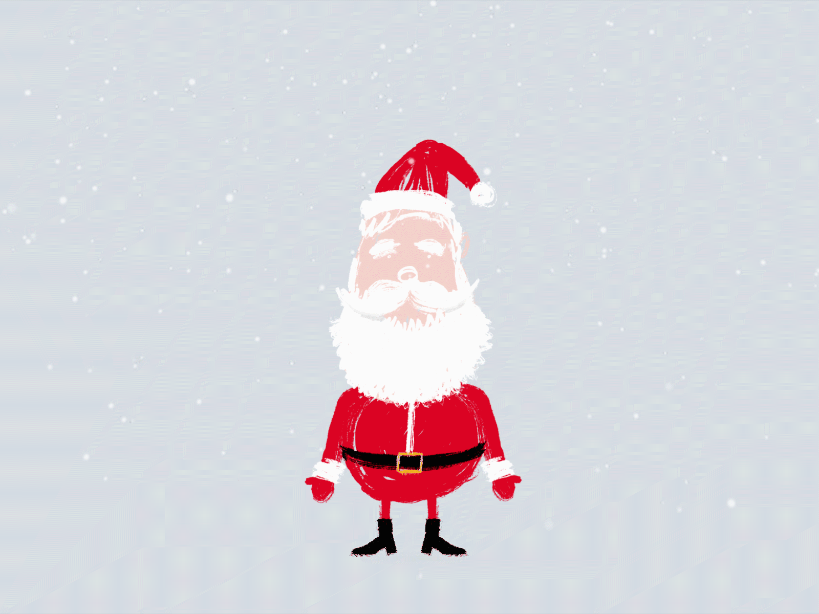 Santa's Workout 2d aftereffects animation christmas gif holidays illustration loop santa santa claus