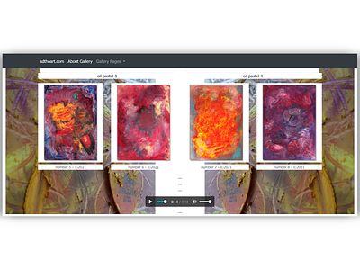 abstract art gallery page