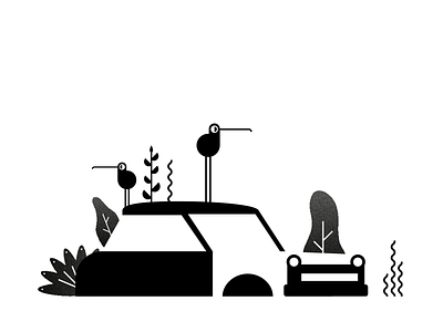 Illustration #1 blackandwhite illustration minimal vector