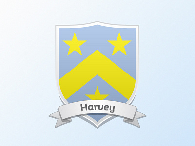 Current Coat of Arms · Harvey banner coat of arms shield wedding
