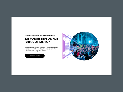 #FASHIONTECH Berlin || CTA banner banner component cta fashion uidesign web design