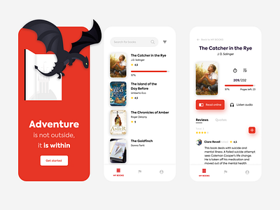 Books Mobile App app books design figma illustration illustrations ui vector