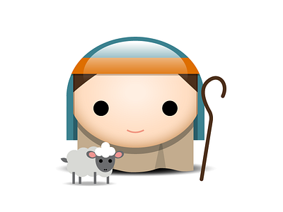 Shepherd Boy icon illustration