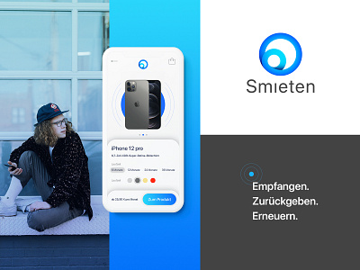 Logo option for Smieten brand branding design flat logo minimal ui
