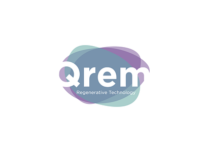 Qrem Regenerative Technology brand design branding design flat logo minimal vector