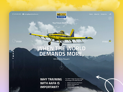 Flight Academy Landing Page academy website branding design graphic design landing page modern ui design school website design template design uiux uiux design user experience user interface website design website template